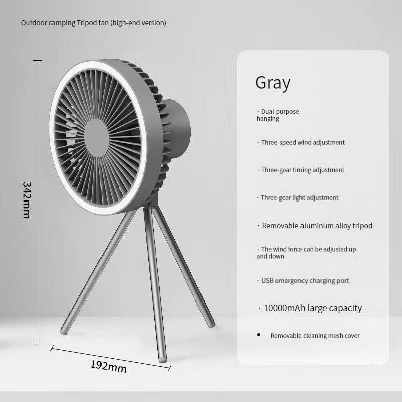 Outdoor Camping Tripod Fan