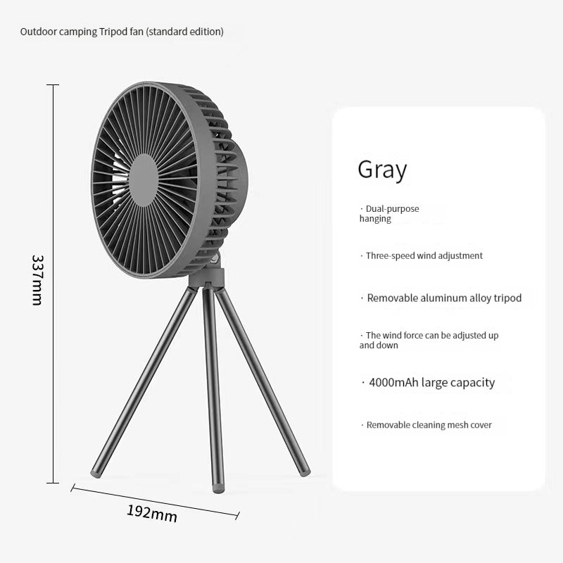 Outdoor Camping Tripod Fan