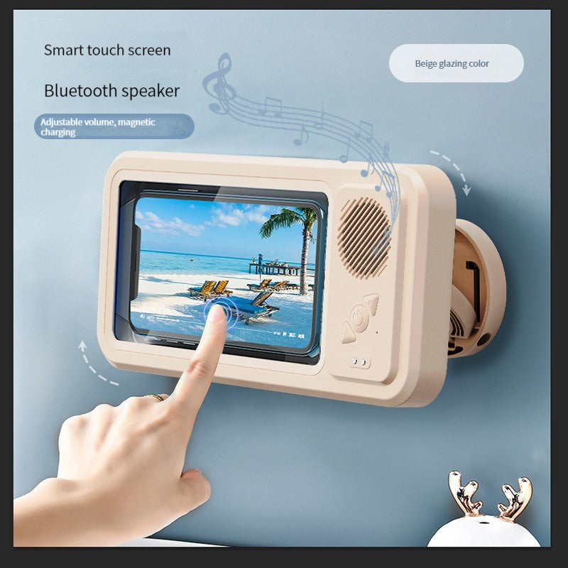 AquaTunes Shower Phone Holder with Bluetooth Speaker